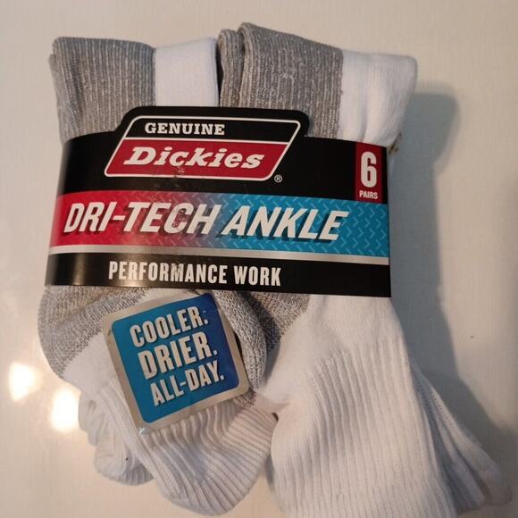 Dickies Size 6-12 Men's Comfort Ankle Work Socks - Picture 1 of 4